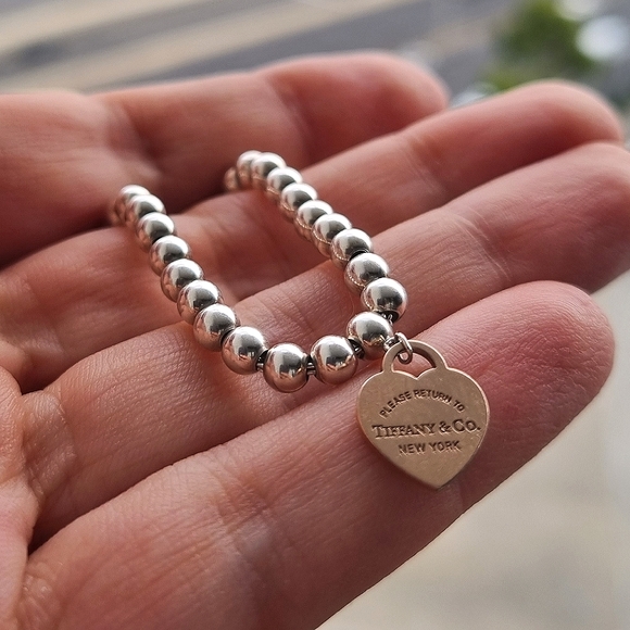 Tiffany & Co 925 Rubedo Mini Heart Bracelet - Picture 2 of 9